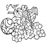 Zentangle Apple and Grape