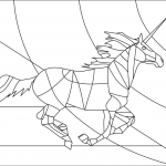 Stained Glass Unicorn