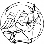 Christmas Angel Stained Glass