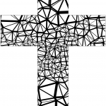 Stained Glass Abstract Cross