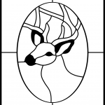 Stained Glass Deer