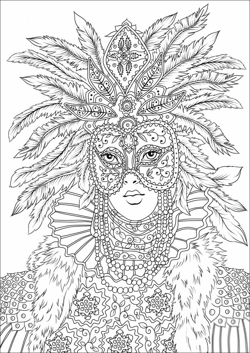 Woman at the Carnival of Venice