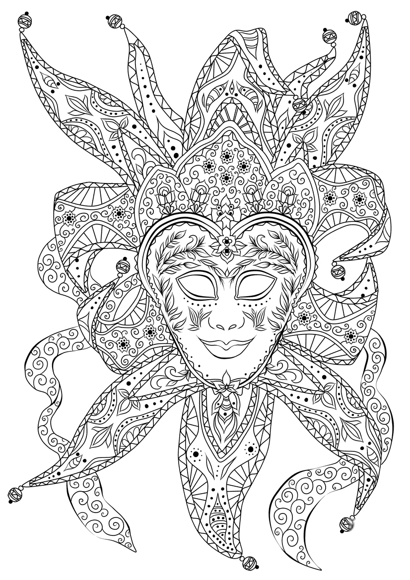 Bouffon Venetian Mask