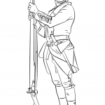 British Revolutionary War Soldier