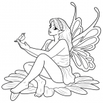 Fairy Speaking to Little Bird