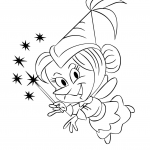 Animowana wróżka z różdżką