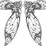 Ilustracja skrzydeł wróżki
