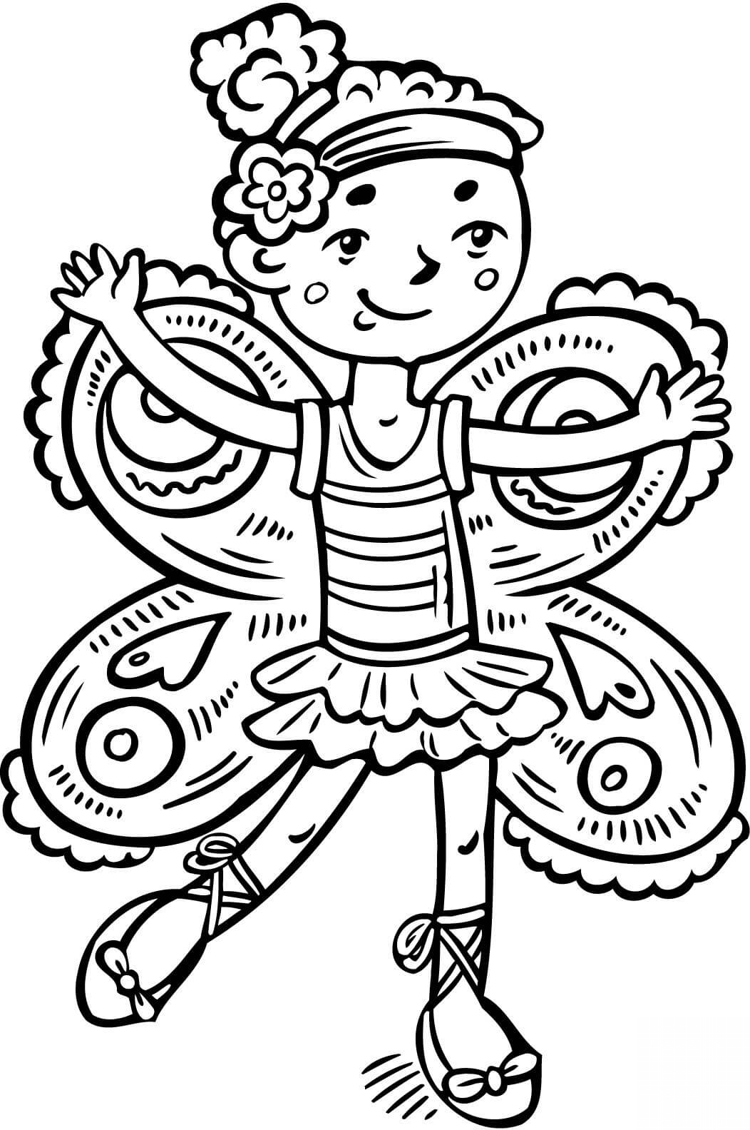 Dziewczynka przebrana w strój...