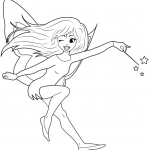 Winking Fairy with Magic Stick