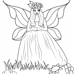 Fairy in Ball Gown Dress