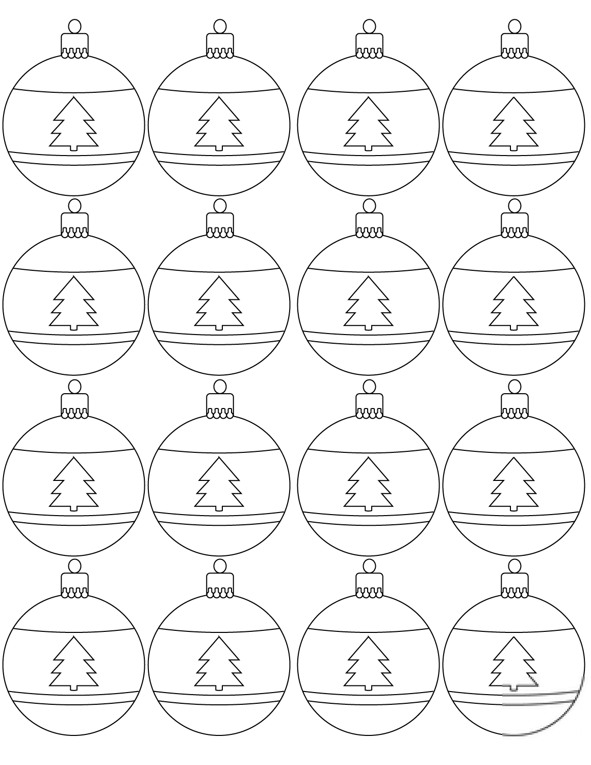 Christmas Baubles Pattern