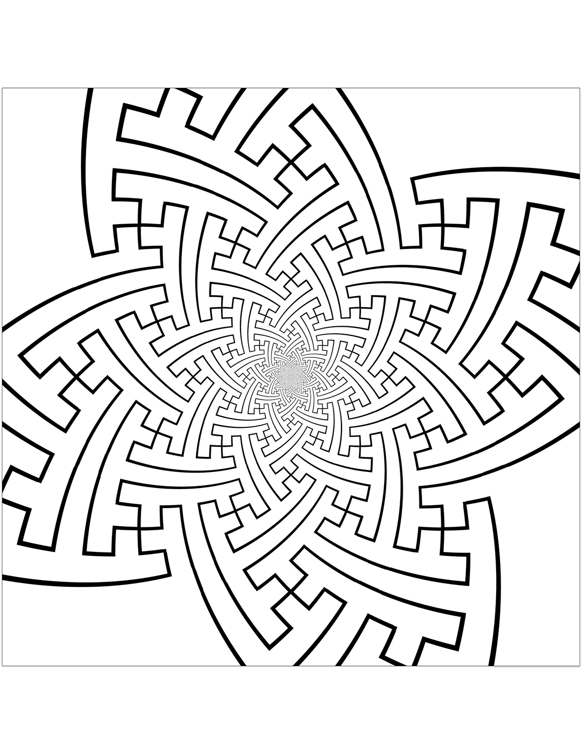 Sayagata Tiling Pattern