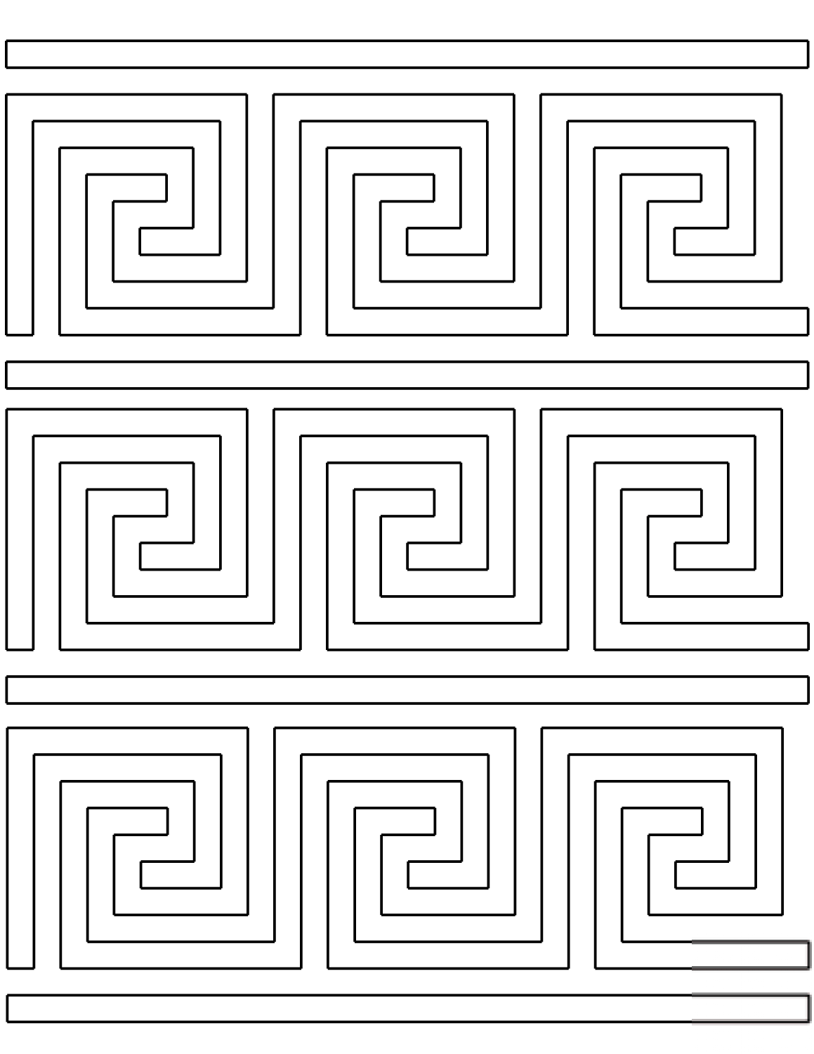 Meander Greek Pattern