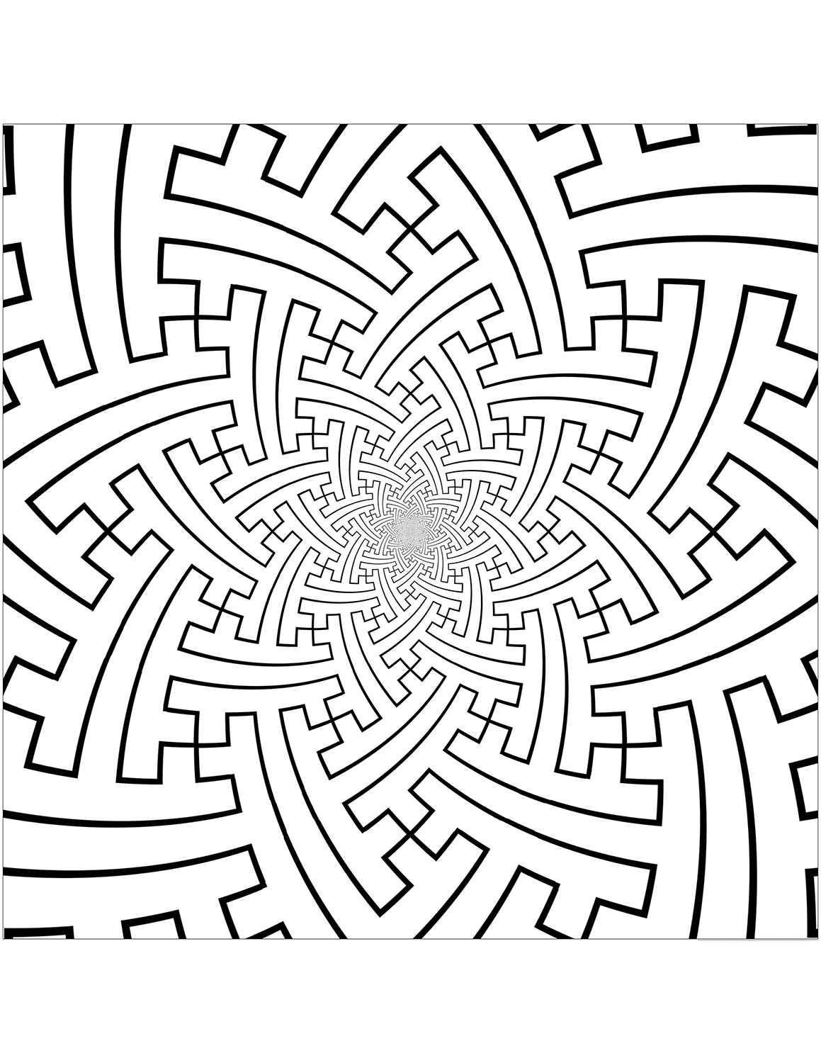 Conformal Sayagata Pattern