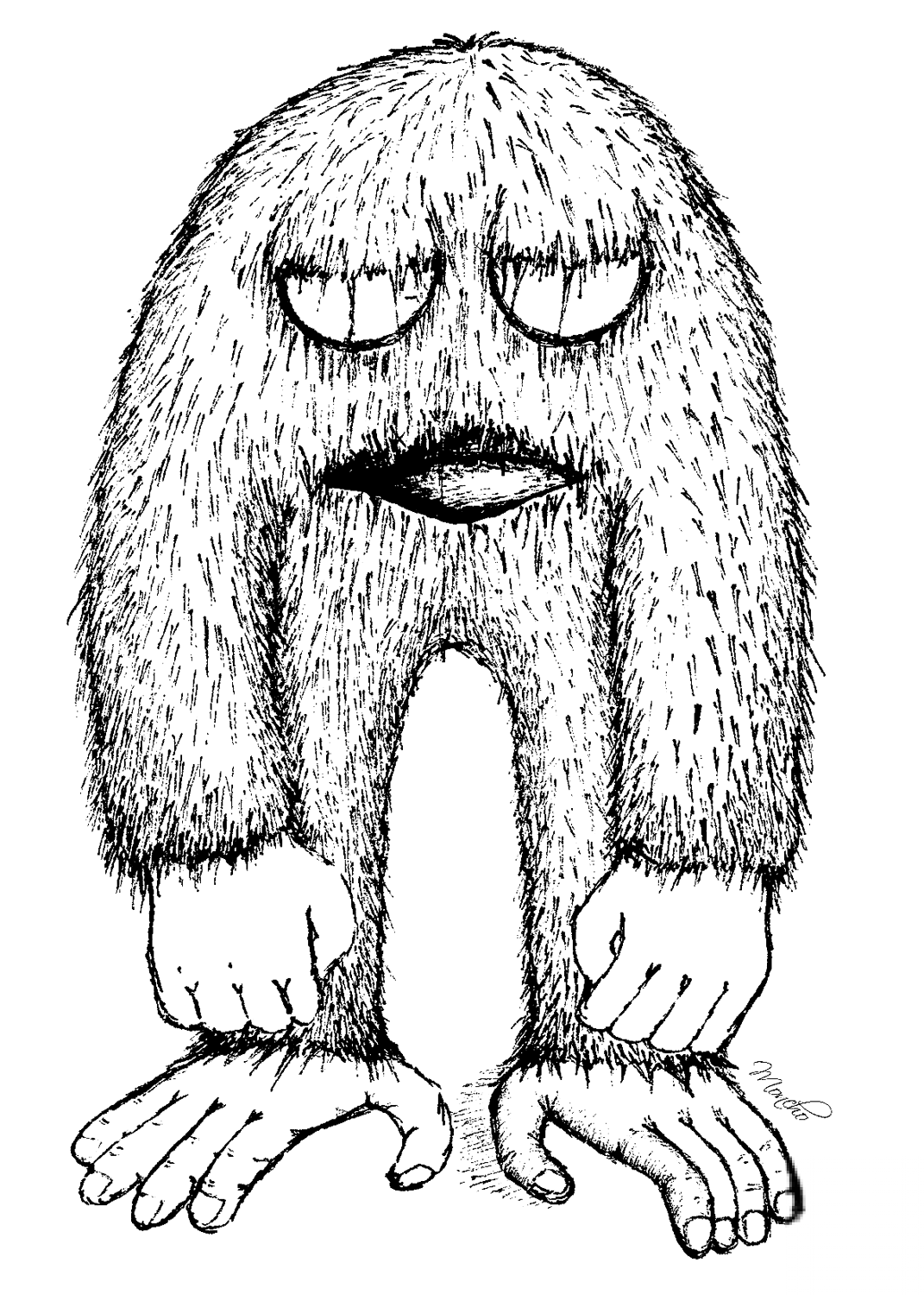 Cartoon Yeti