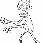 Zombi idący z rękami z przodu