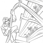 Flynn Rider Climbs Rapunzel's Tower