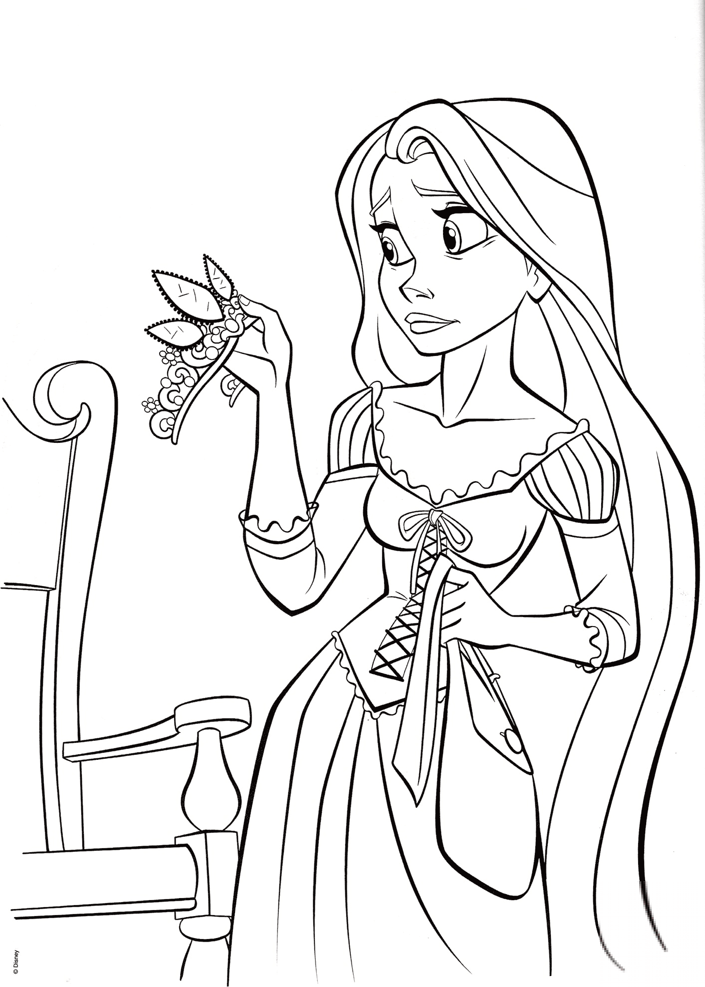 Princess Rapunzel with Crown