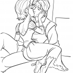 Flynn and Rapunzel are Kissing