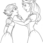 Queen Arianna and Rapunzel