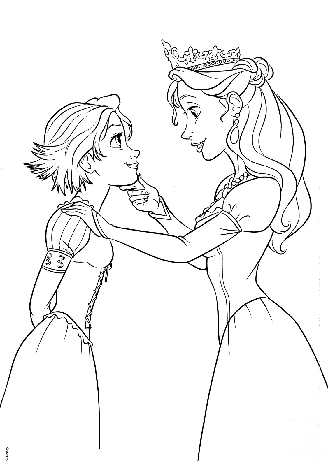 Queen Arianna and Rapunzel