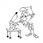 Weterynarz sprawdzający język psa