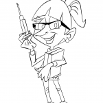 Pielęgniarka trzymająca igłę