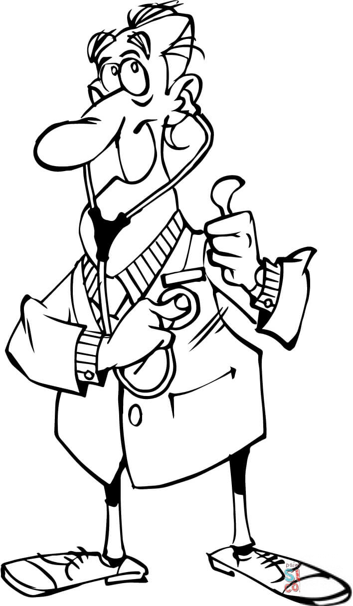 Lekarz badący siebie samego