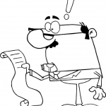 Księgowy sprawdzający duży rachunek