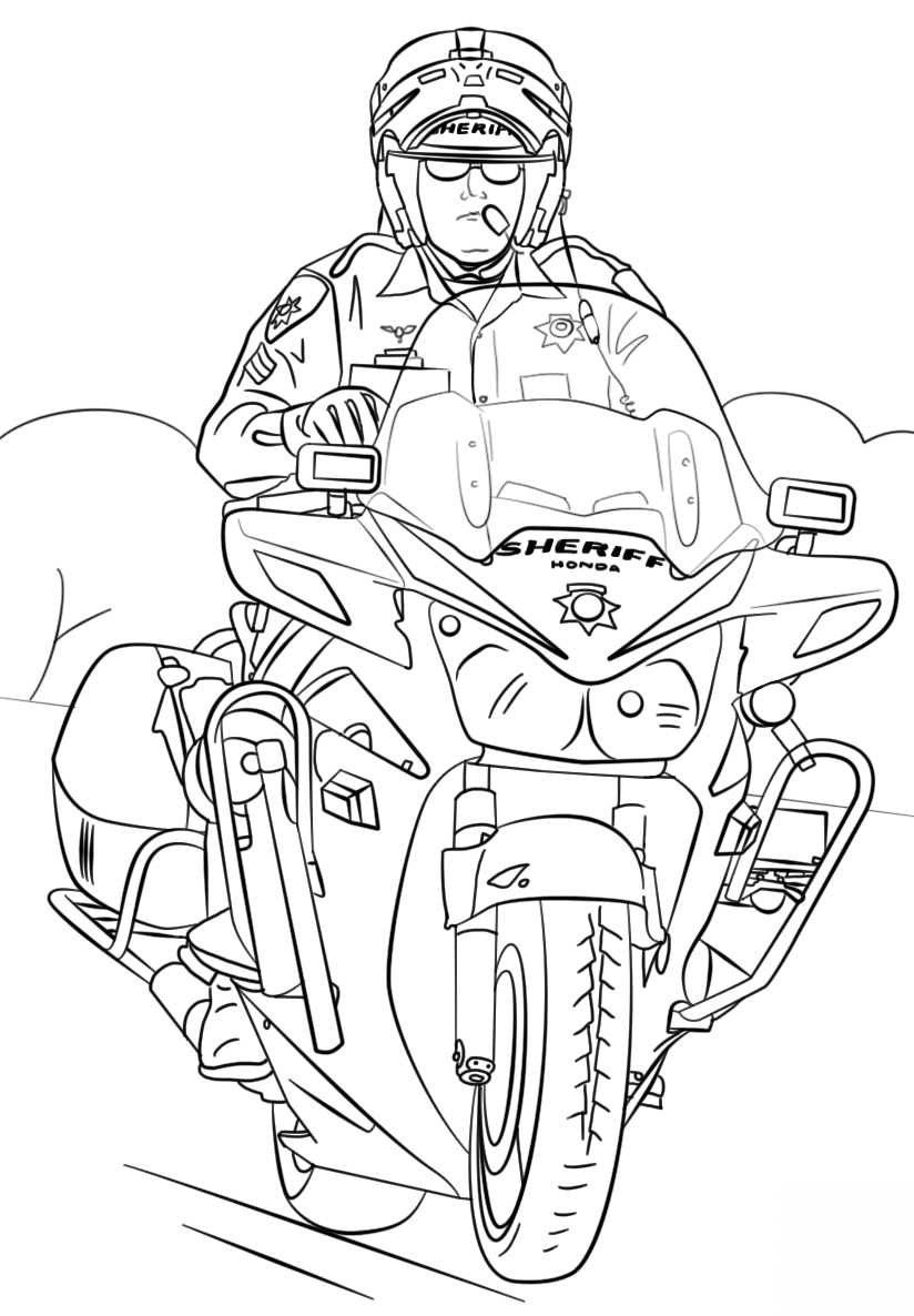 Sheriff on Motorcycle
