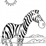 Cartoon Zebra