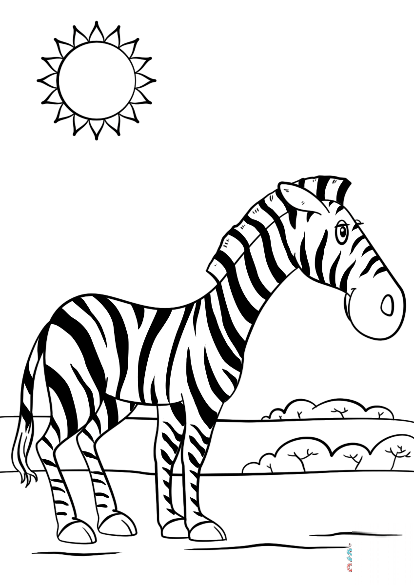 Cartoon Zebra