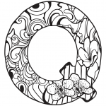 Letter Q Zentangle