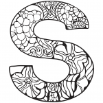 Letter S Zentangle