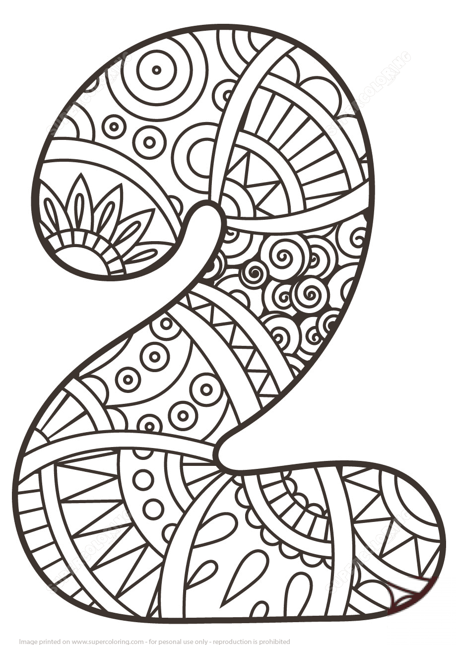 Number 2 Zentangle