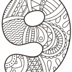 Number 9 Zentangle