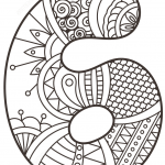 Number 6 Zentangle