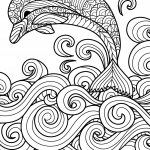 Zentangle Dolphin with Scrolling...