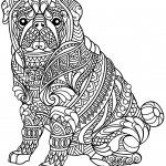 Pug Dog Zentangle