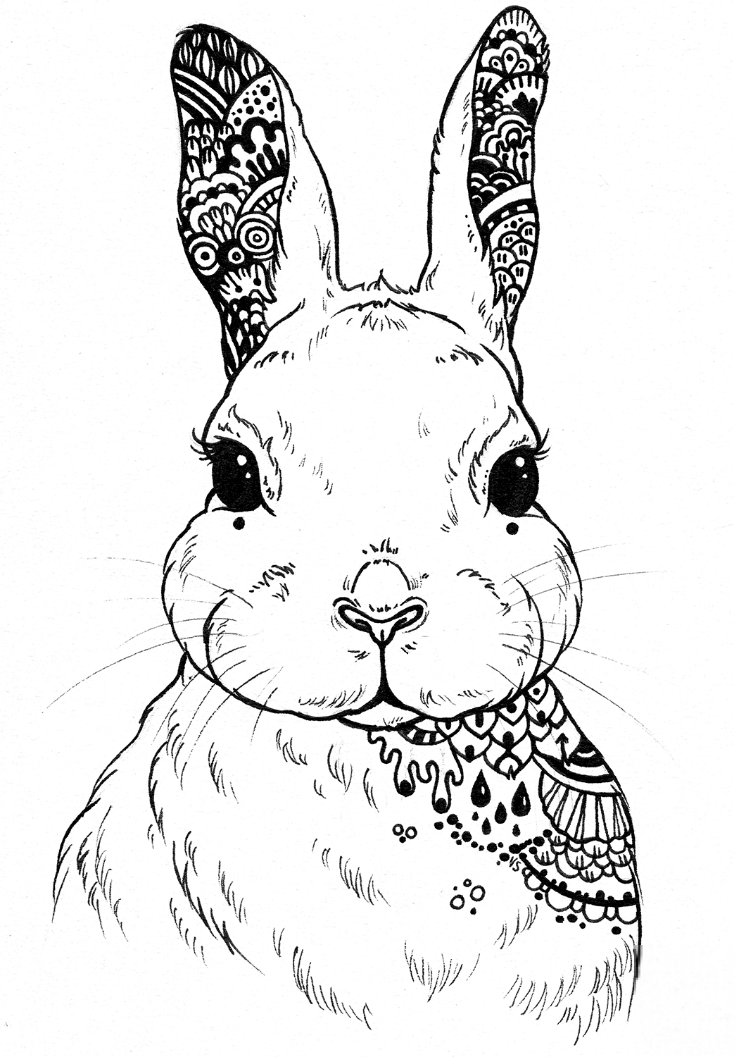 Hare Zentangle