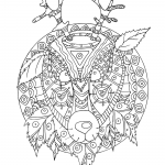 Deer with Tribal Pattern