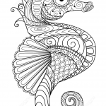 Sea Horse Zentangle