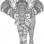 Elephant Zentangle