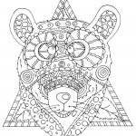Bear with Tribal Pattern
