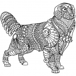 Golden Retriever Zentangle
