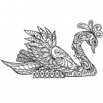 Swan Zentangle