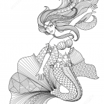 Mermaid Zentangle