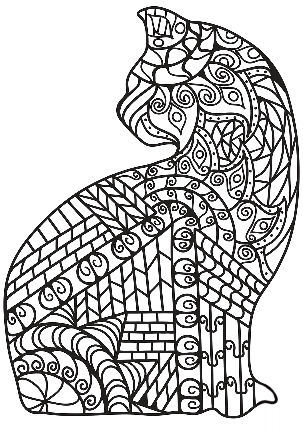 Zentangle Cat