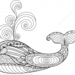 Whale Zentangle