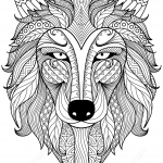 Wolf Zentangle